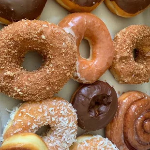 a variety of doughnuts