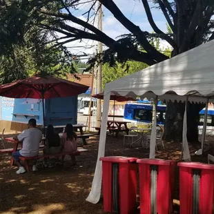 Ample outdoor seating