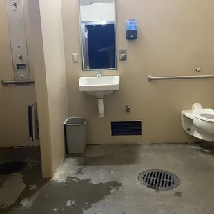 The bathrooms we were told to go to. Has shower
