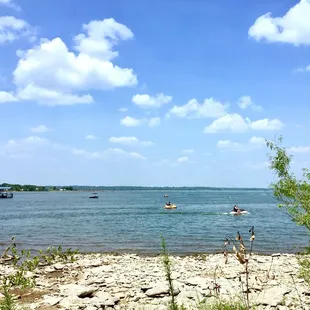 Marina area, people riding sea doo.   8/11/18