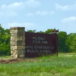 Signage in front of visitor center.   8/11/18