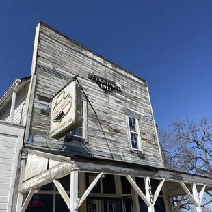 the front of the building