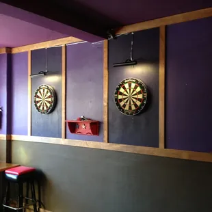 Upstairs Dart boards