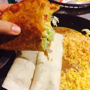 Seriously.  These hard shell tacos are amazing!  Fresh, crisp, and massive.  Worth the trip.