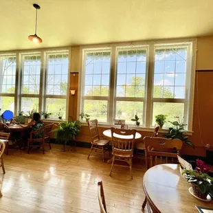 a view of the dining room