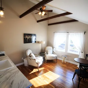Living room for relaxing and bottle of wine
