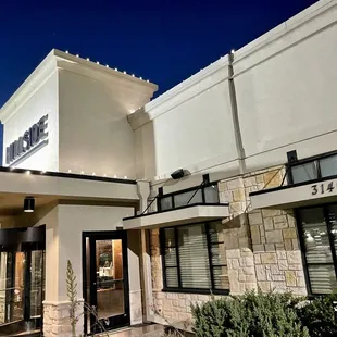 the front of the restaurant