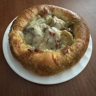 Savory potato bacon cheese pastry