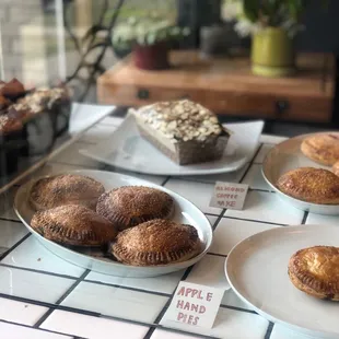 Blueberry Muffins, Apple Hand Pies, and Almond Coffee Cake
