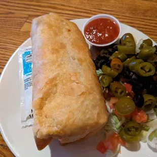 A chimichanga loaded with ground beef for $6  Check out their specials on their Facebook page. I'll be back!