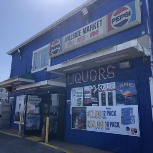 The Liquo' Sto' on the outside. Word! You see this store on the corner, this is it SO COME RIGHT IN!!