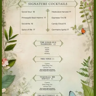 COCKTAIL MENU