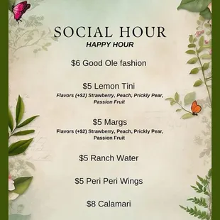 HAPPY HOUR MENU