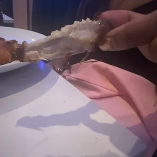Not properly cooked