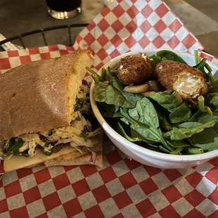 Fried Goat Cheese House-Smoked Brisket Sandwich