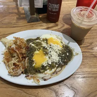 Huevos Rancheros Verde Latte