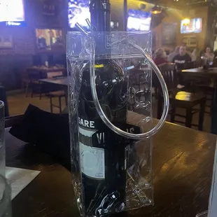 Cute little bag if you order the bottle to take it home