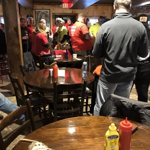 beers and food after the Snowball Games, Hillside Tavern has a big win, thanks to Steve and Tangy.
