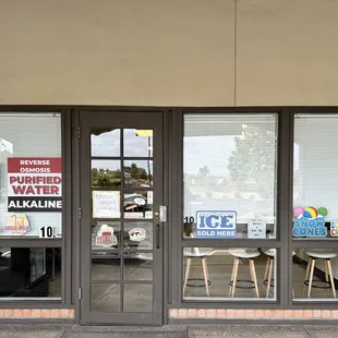 the front of the store