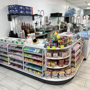 the inside of a store