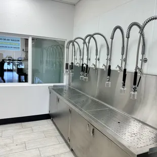 stainless steel sink and faucet