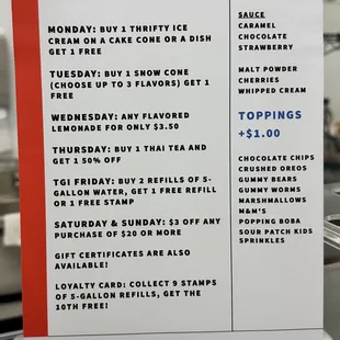 Happy hour specials!