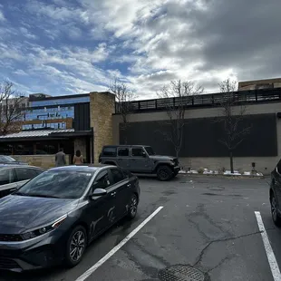 Back entrance parking lot