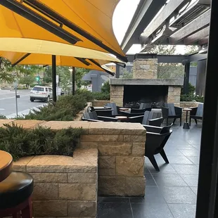 Great seating but cannot dine outside