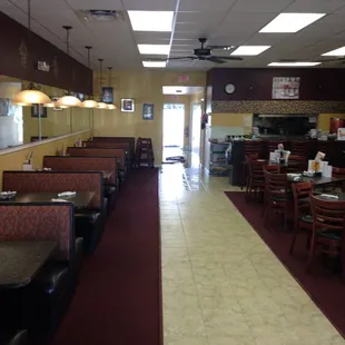 the interior of a restaurant