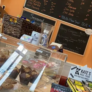 Menu and front counter