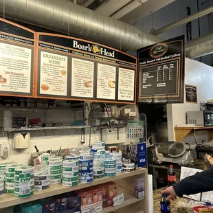 a man working at a counter