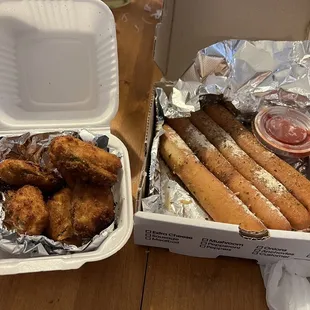 Poppers/ breadsticks