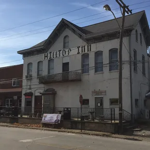 the front of the hotel