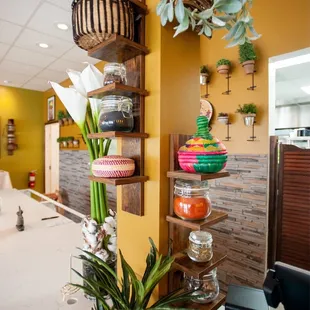 a view of the dining room