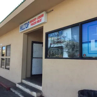 the front of the store