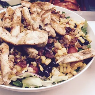 New SouthWest Chicken Salad with southwest dressing....
