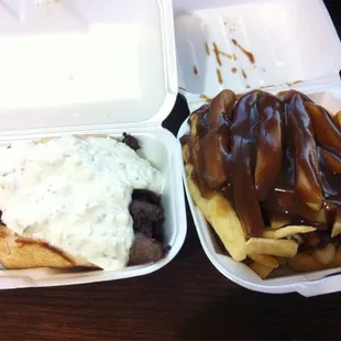 Gyro and gravy fries