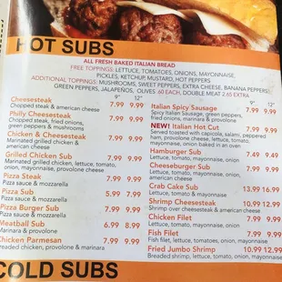 menu, chicken wings and fried chicken