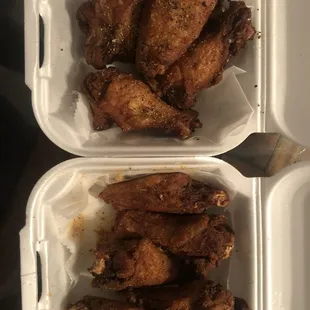 Lemon Pepper and Old Bay Wings