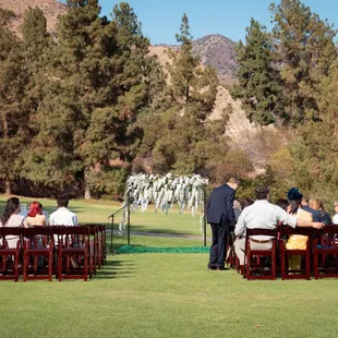 My picture perfect wedding ceremony.  Love is in the air!