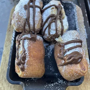 Beignets - are amazing, however, they are on the breakfast menu so you can order them only before 1 o'clock. Love it!