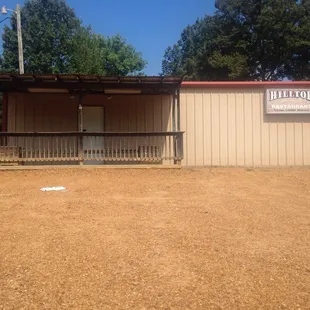 the front of the restaurant
