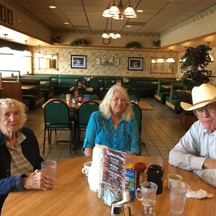 My family waiting for our food