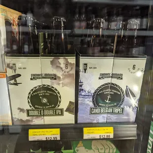 a display of bottles of alcohol