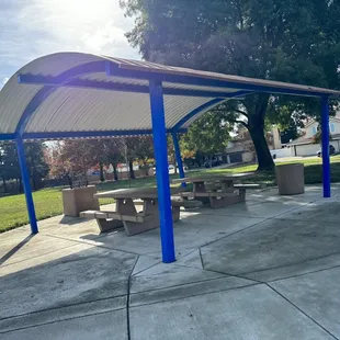 Shades seating area
