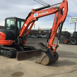 Excavators in many sizes