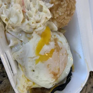 Loco Moco - actually got the hamburger with gravy but was gifted hubby's egg. Best hamburger and gravy around. Ono