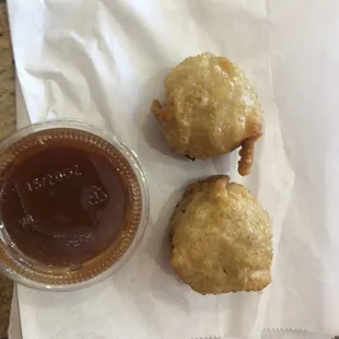 New appetizer not yet on the menu! Serve with a yummy, spicy, sweet sauce!