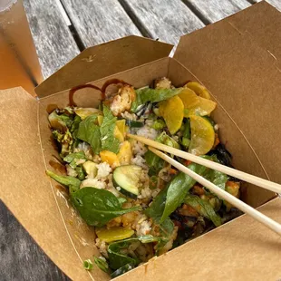 Shrimp Tempura & Eel Poke Bowl