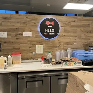 sushi and sashimi, interior